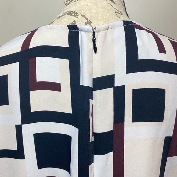 Alfani Petite Polyester Colorblock High-low Blouse/Top Plus Size 16 Multicolor - Picture 5 of 7